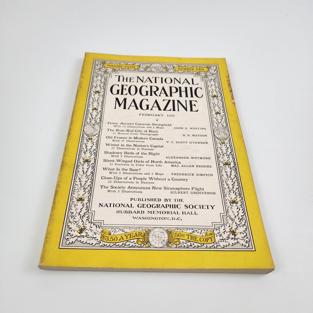 National Geographic Magazine February 1935 No Insert